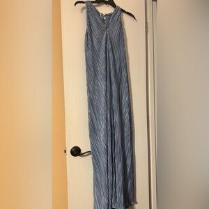 Baevely Elegant Blue Pleated long dress